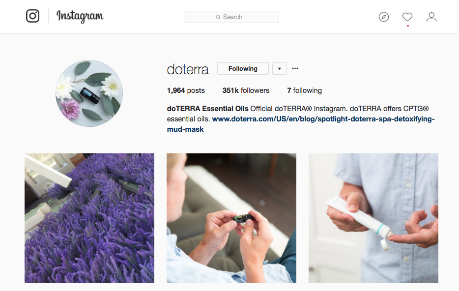 dōTERRA Instagram