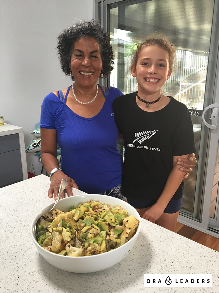 cauliflower, avocado and broad bean salad - cooking with essential oils - Ora Leaders