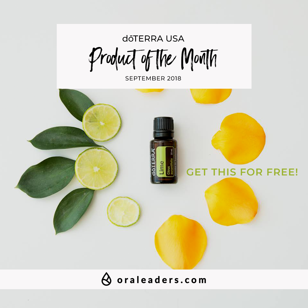 Lime USA Product of the month doterra September 2018 promotion - Ora Leaders