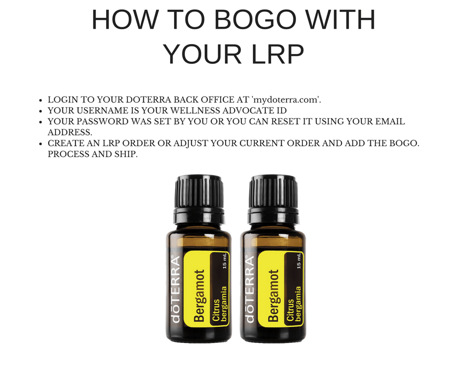 How to bogo with lrp doterra