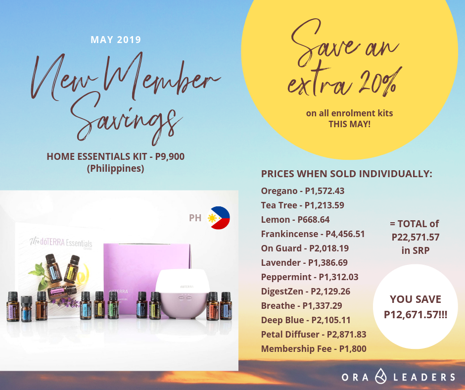 enrol with a doterra home essentials kit doterra philippines in may 2019